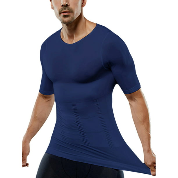 Men Compression Long Short Sleeve T-shirt Fitness Tight Tops Gym Running Workout